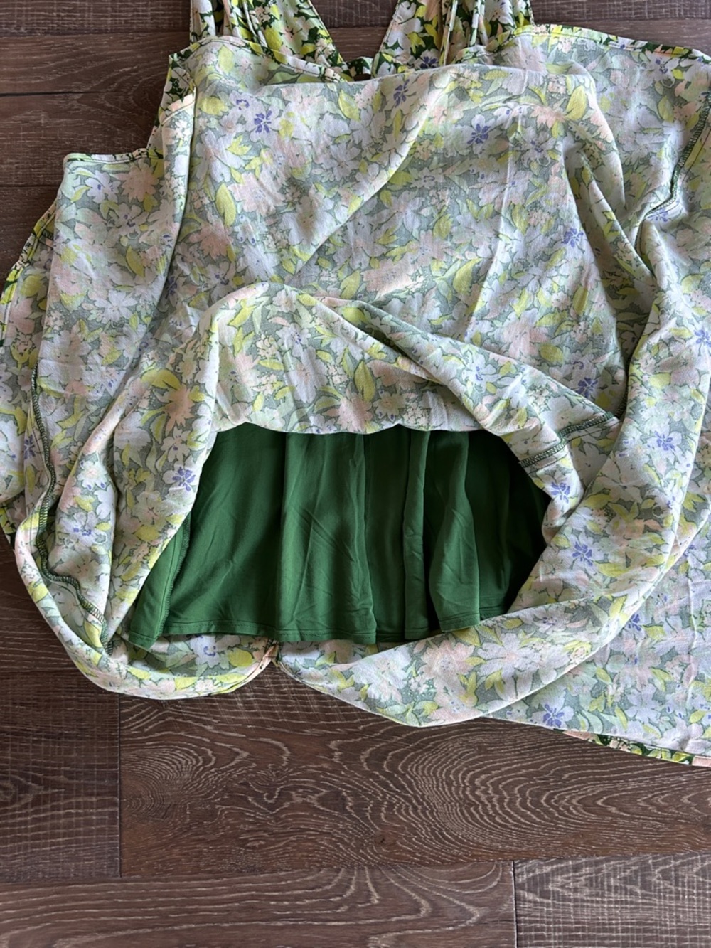 Urban Outfitters Floral Slip Maxi Dress in Green and White - Picture 6 of 8